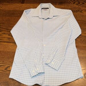 Marc New York boys Blue Check Dress Shirt - Classic Collared Button-Down